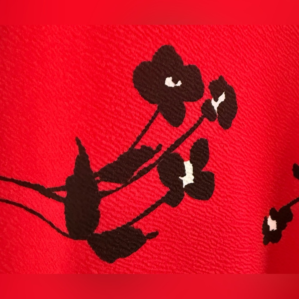 The Children’s Place | Girls Red & Black Sleeveless Floral Dress, Size 16, NWT - Picture 3 of 12